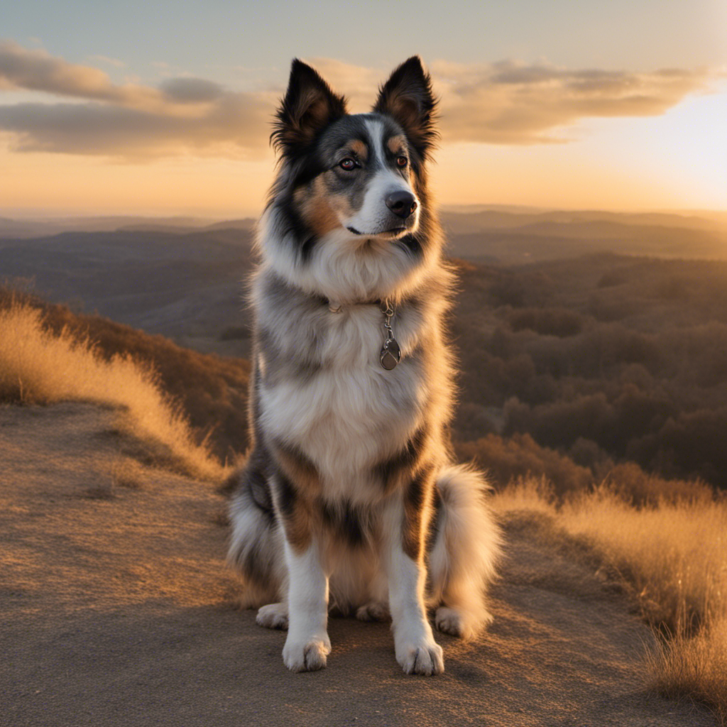 My name is Jazzy. I am a female As above. My visual description is Australian shepherd/Norwegian elkhound mix. Tan , fawn ,silver white long fluffy fur. 60lbs a tad over knee high. The shiniest dark brown eyes full of sweetness and love..