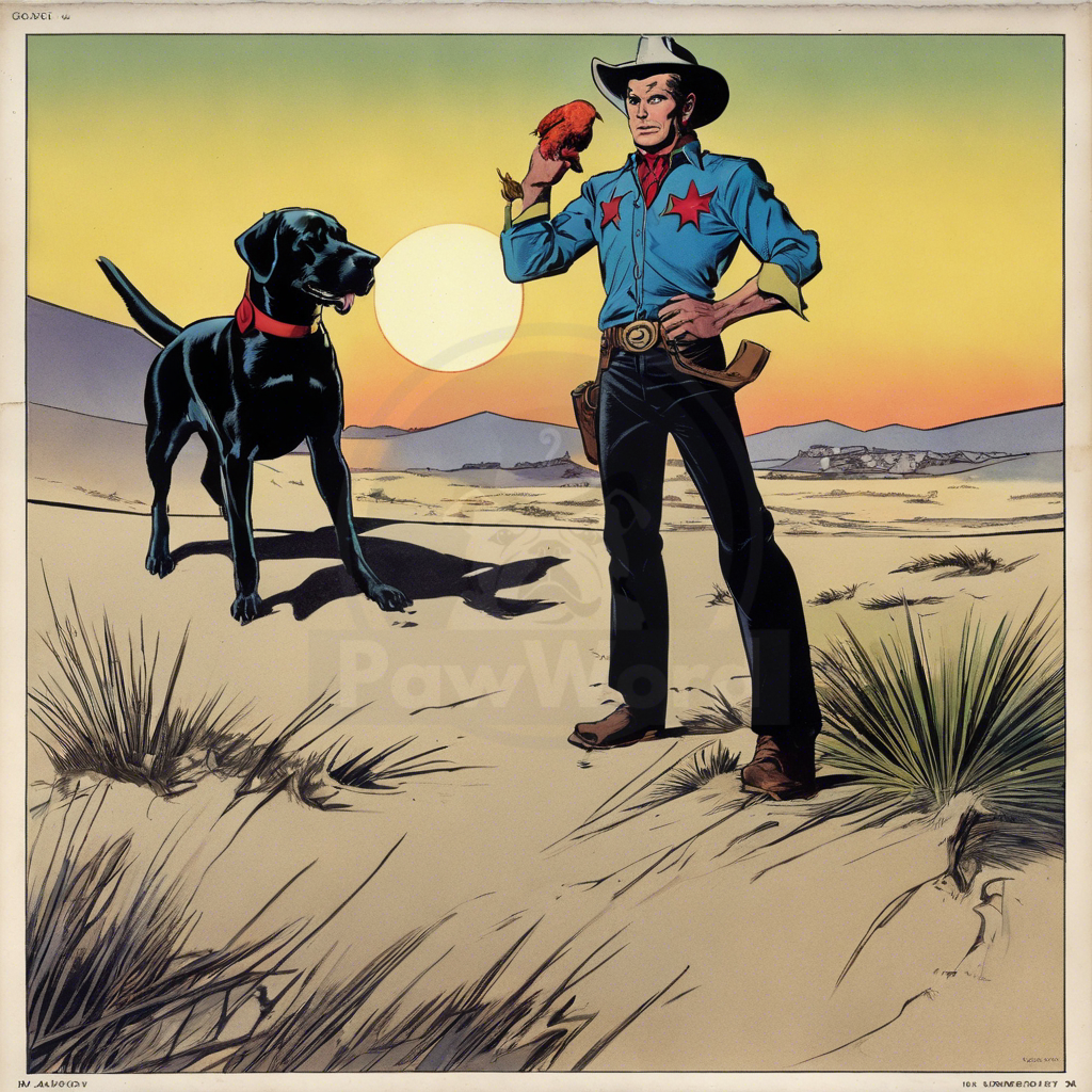 Tazzy, the Black Lab Gunslinger: A Tail-Waggin’ Adventure in Pawsburgh: A tazzy PawWord Story