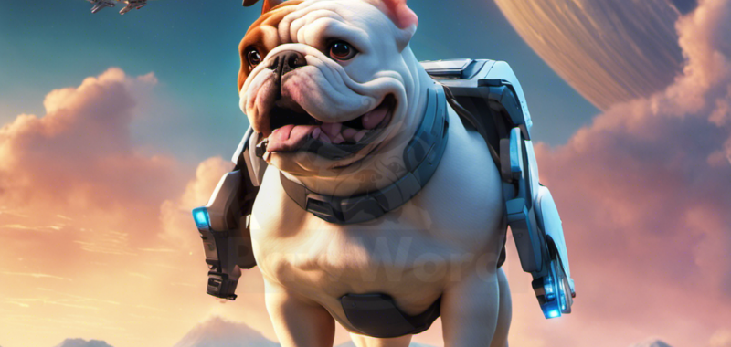 “Thor’s Triumph: A Bulldog’s Battle Against the Alien Invasion in Spencerville”
 : A Thor PawWord Story