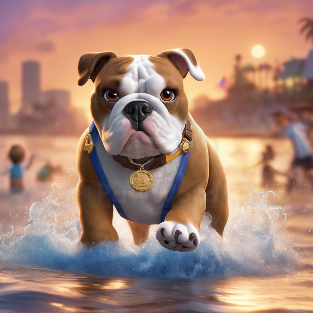 The Pawsburg Paddle-Paw Tournament: A Bulldog’s Quest for Glory and a Cat’s Mischievous Maneuver: A Gordon PawWord Story