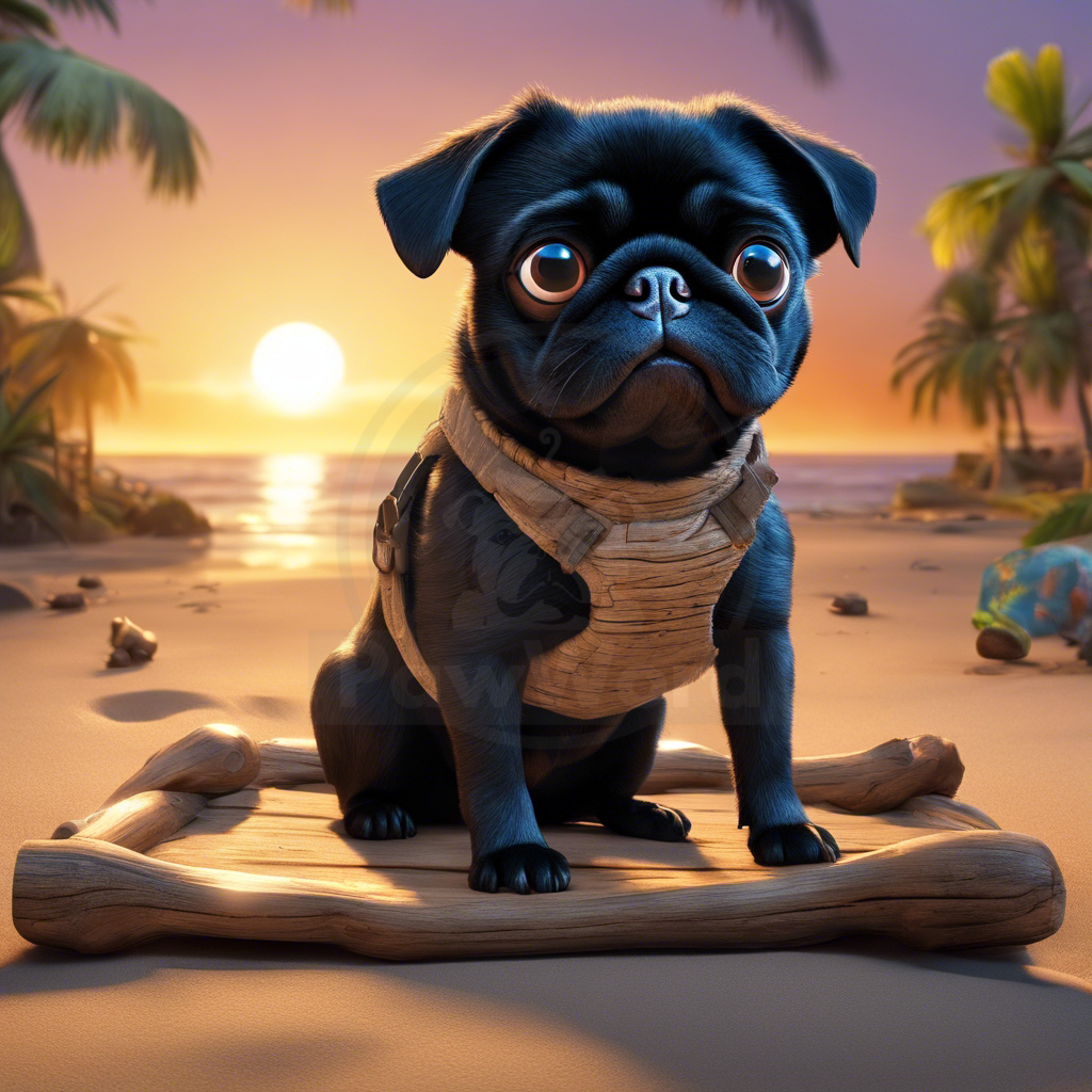 Paws, Coconuts, and a Great Escape: A Pug’s Tale of Survival: A merlin PawWord Story