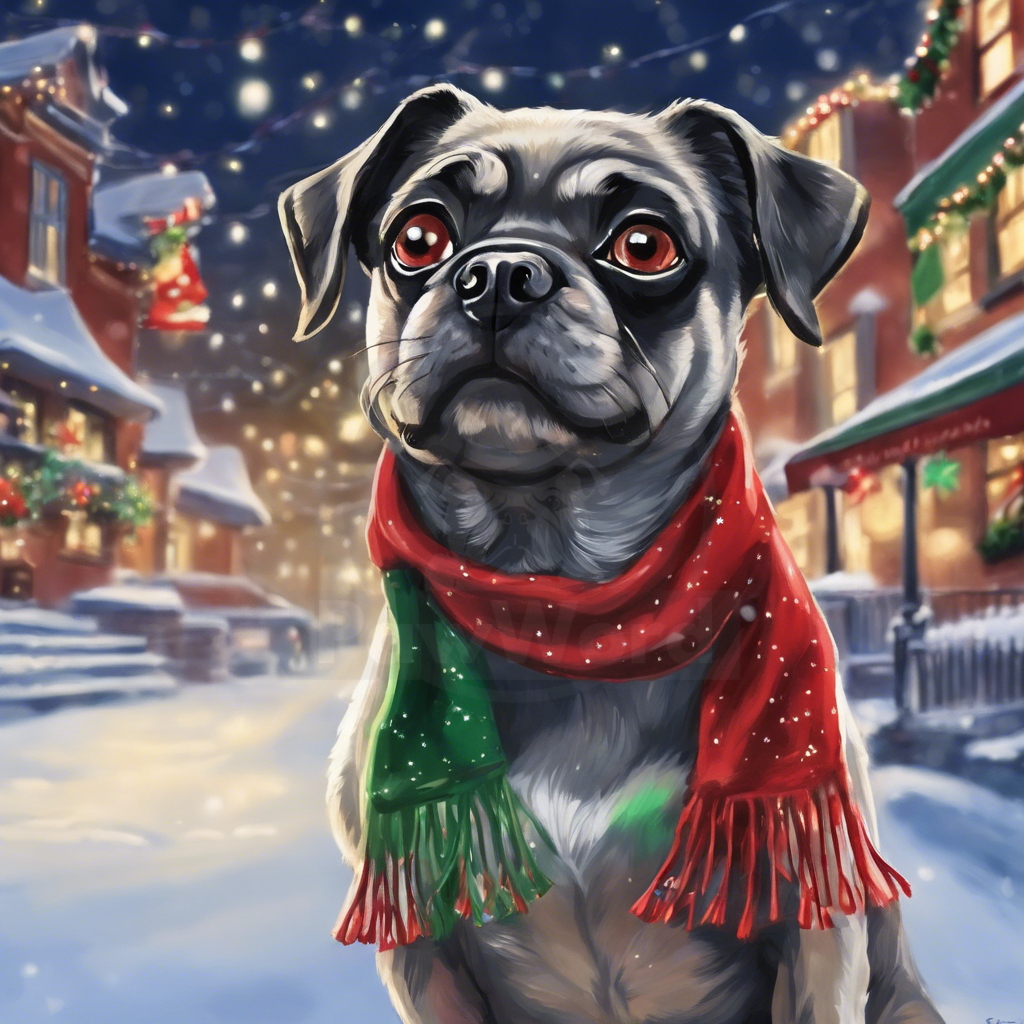 Pawsburgh’s Twelve Nights of Canine Christmas Magic: A nezuko (baby dawg) PawWord Story