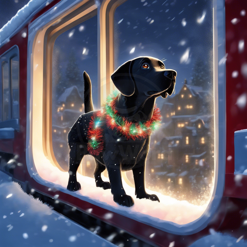 A Tail of Adventure: Ollie’s Journey on the Polar Pooch Express: A Ollie PawWord Story