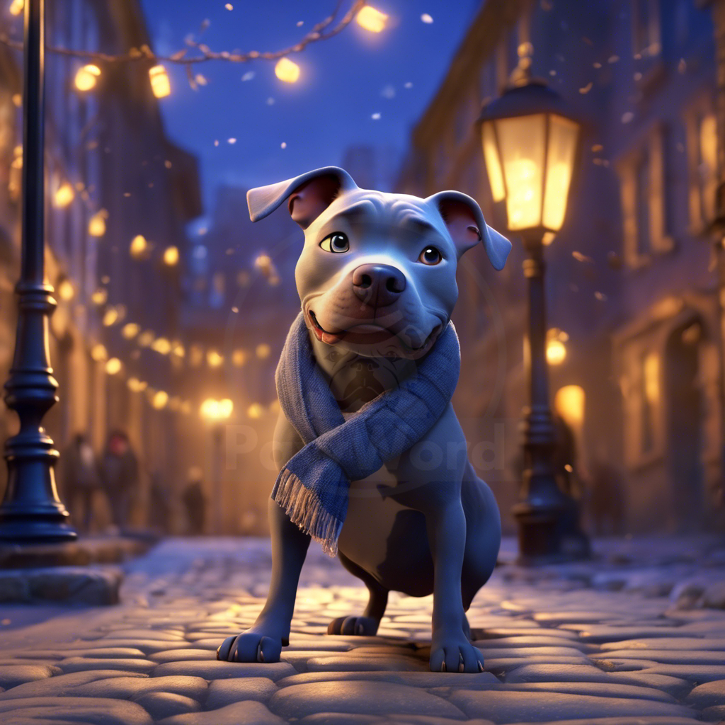 Twilight Tails: A Pit Bull’s Holiday Stroll in Pawsburgh: A Bleu PawWord Story