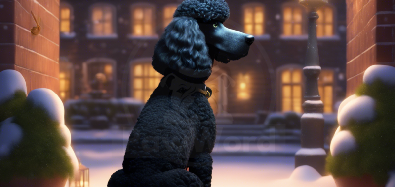 Pawsburg’s Poodle: A Tale of Whimsical Wonder on a Frost-Tipped Christmas Eve: A Clark PawWord Story