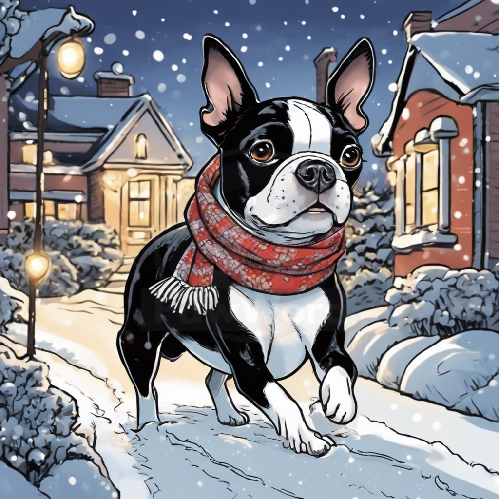 The Boston Terrier’s Christmas Quest: Navigating the Storm of the Century: A Otis PawWord Story