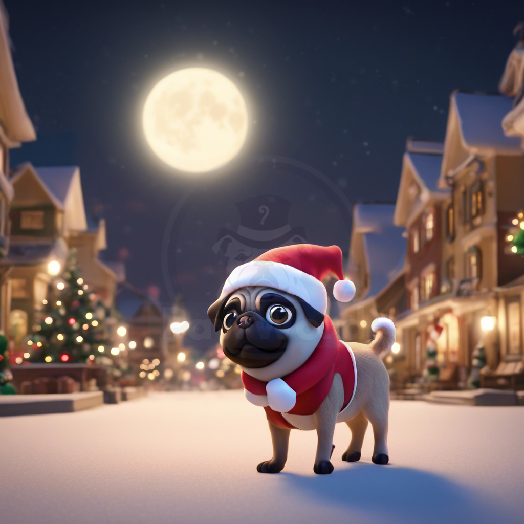 Santa Paws: A Pug’s Tale of Canine Christmas Cheer: A Keisha PawWord Story