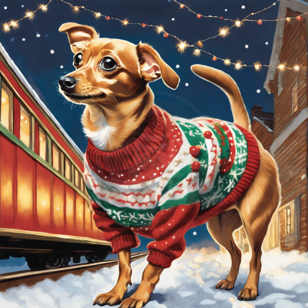 Holiday Hijinks Aboard the Polar Pooch Express: The Daring Adventures of Georgie the Chiweenie: A Georgie PawWord Story