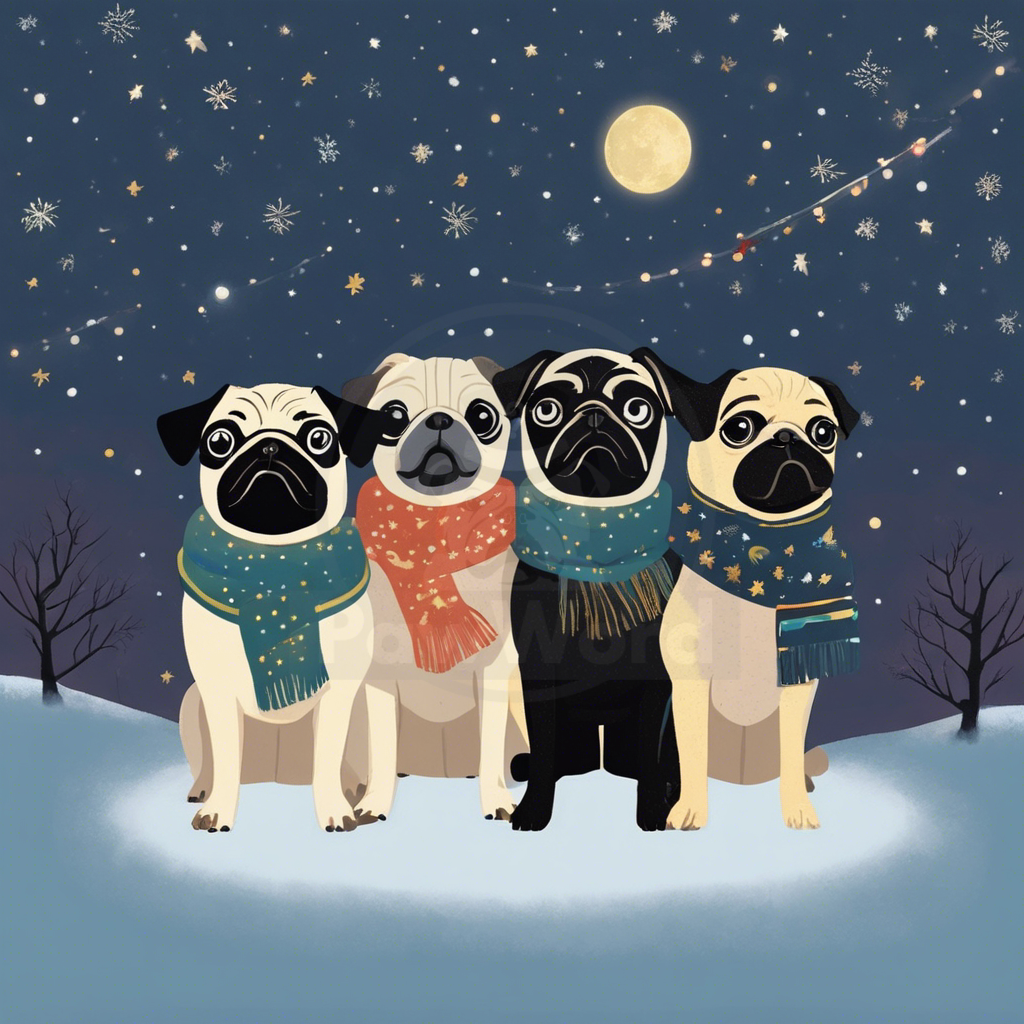 Frosty’s Folly: A Pawsome Tale of Pugs and Snowdogs: A Mushu, Zinny and Winny PawWord Story