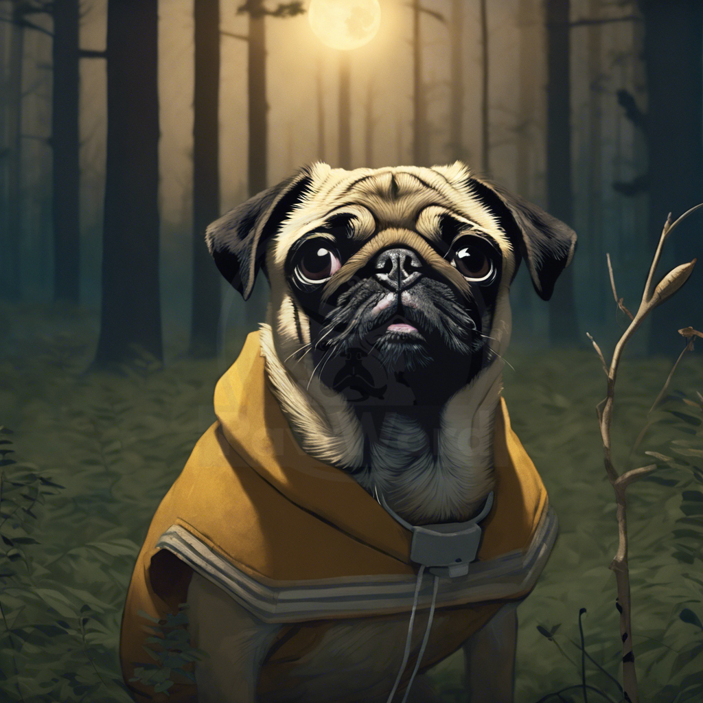 A Pug’s Peculiar Encounter: The Howl from Weimaraner Woods: A otis PawWord Story