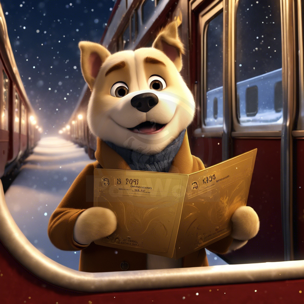 The Frosty Whisker’s Wild Ride: A Huskador’s Adventure on the Polar Pooch Express: A Frost PawWord Story