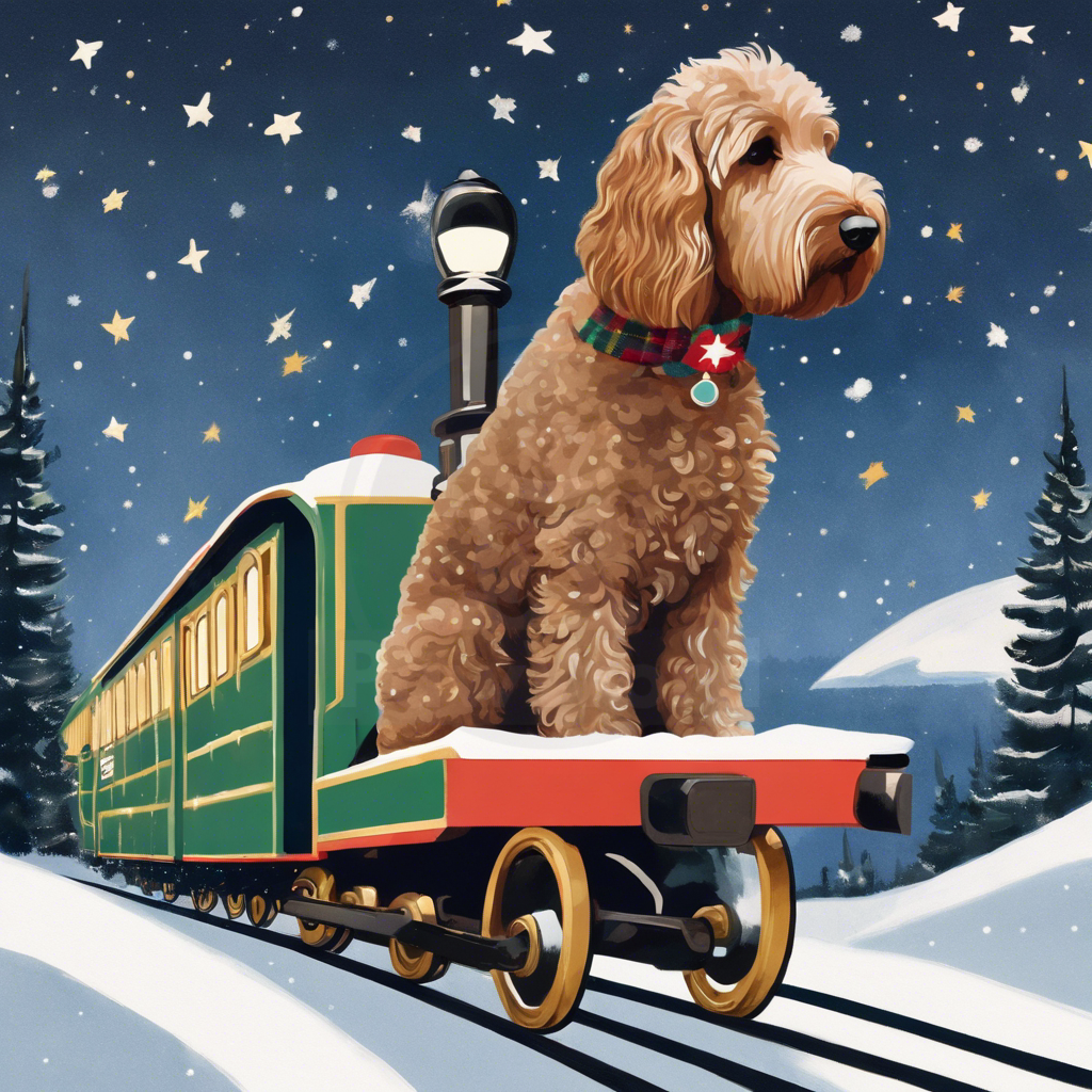 Lucy’s Canine Christmas Extravaganza: A Golden-Coated Journey on the Polar Pooch Express: A Lucy PawWord Story