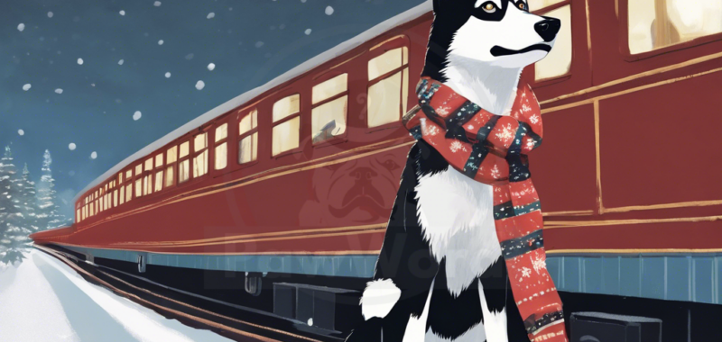 All Aboard the Polar Pooch Express: A Husky Mix’s Holiday Adventure: A Buppie PawWord Story