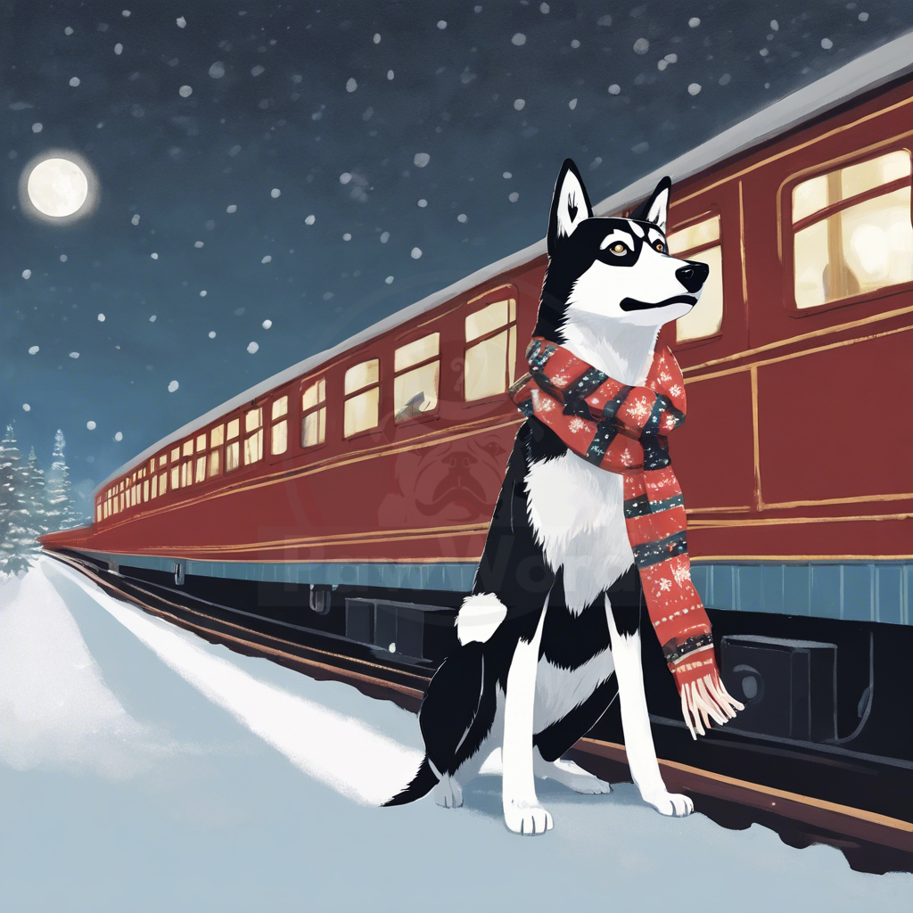 All Aboard the Polar Pooch Express: A Husky Mix’s Holiday Adventure: A Buppie PawWord Story