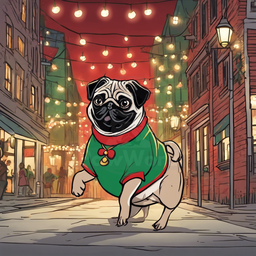 The Pug of Spencerville: A Tale of Canine Adventure and Christmas Miracles: A Chloe PawWord Story