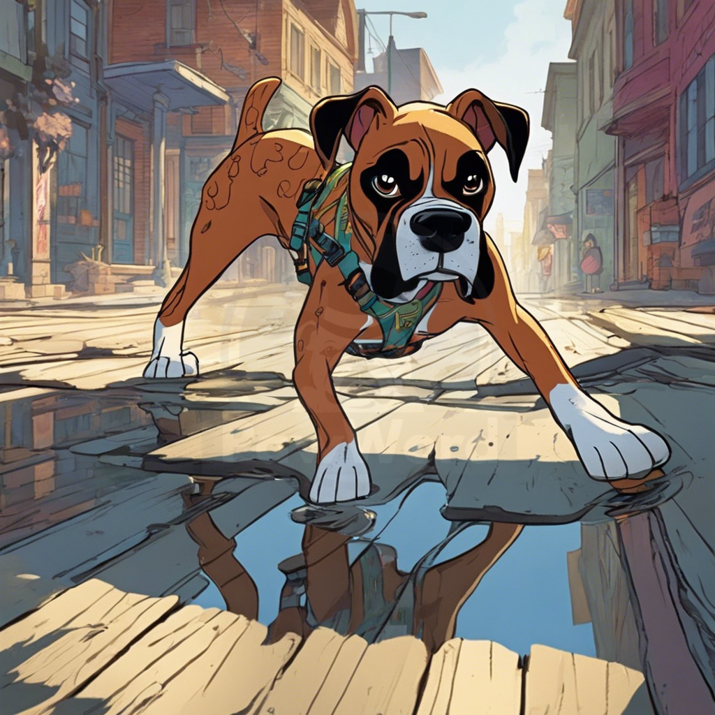 Beneath the Pawprints: A Brindle Boxer’s Tale of Post-Apocalyptic Heroics: A Khloe PawWord Story