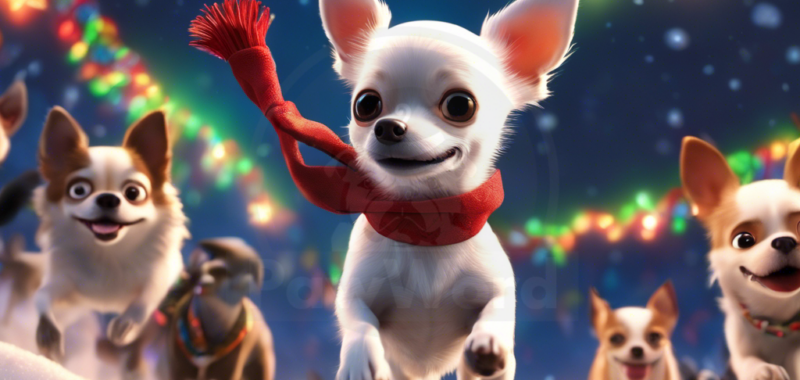 The Polar Pooch Express: A Chihuahua’s Tale of Yuletide’s Magic Veil: A Pollita PawWord Story