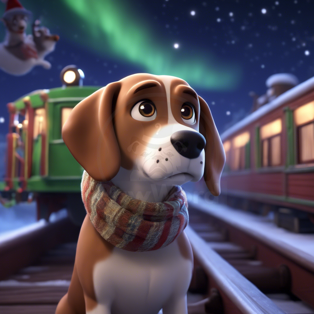 Wonderland Express: Stitch’s Festive Capers on the Polar Pooch Adventure!: A Stitch PawWord Story