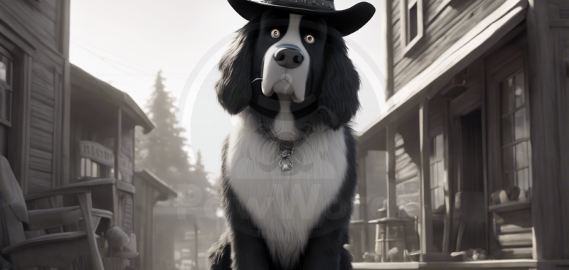 Tales from the Wild West of Spencerville: The Monochromatic Majestic Newfoundland: A Vincent PawWord Story