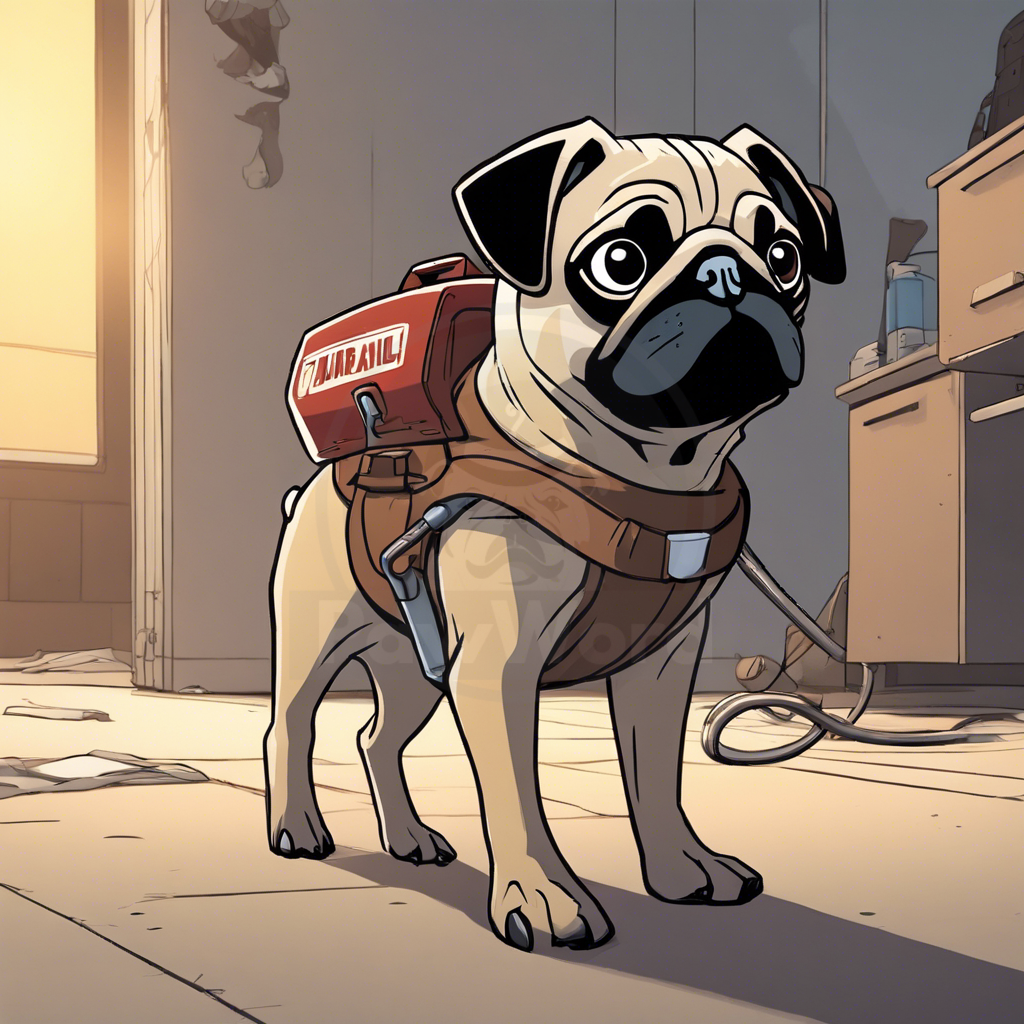 Franklin Sir Pugs-A-Lot: The Pug of Unparalleled Valor in a Post-Apocalyptic Paw-some Tale: A Franklin Sir Pugs-A-Lot PawWord Story