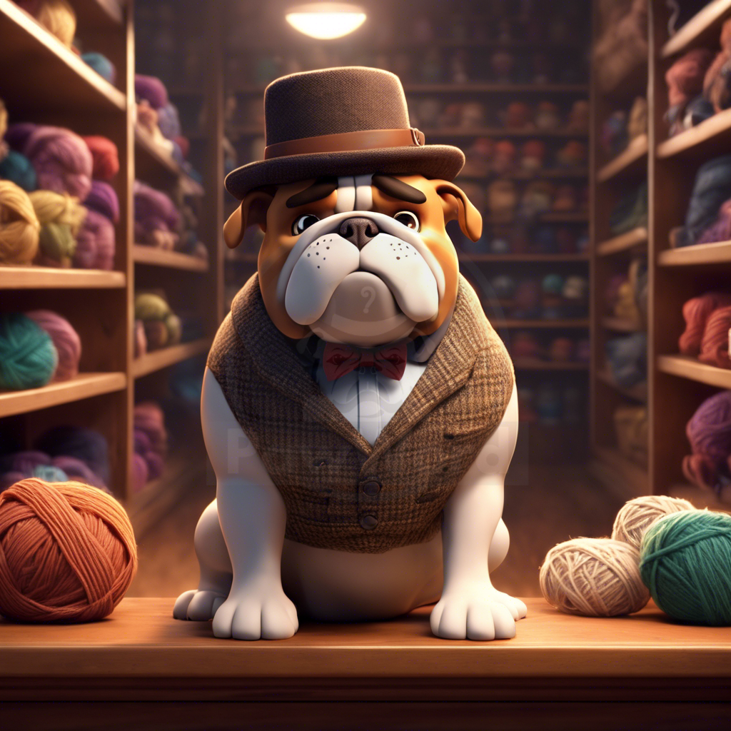 The Bulldog’s Whiskered Quest: Unraveling the Yarn of Spencerville: A Iggy PawWord Story