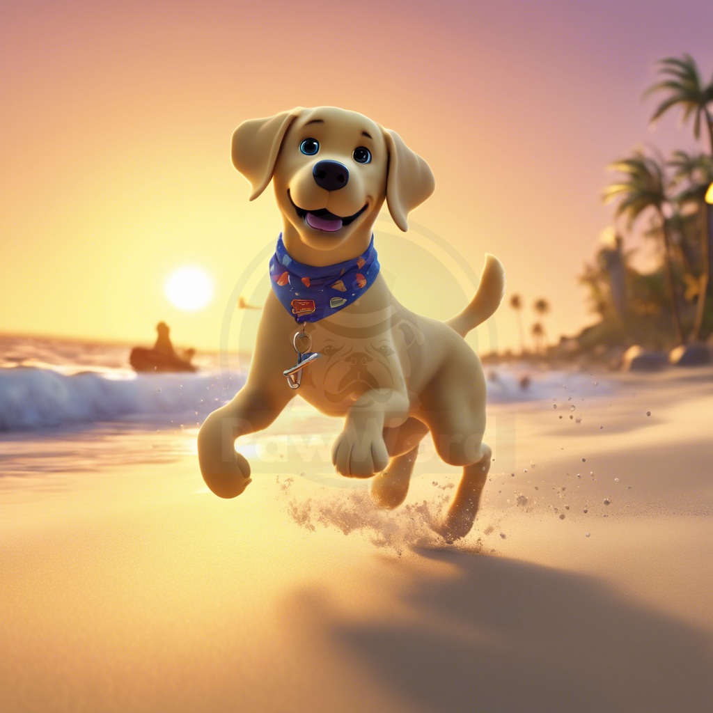 Paws of Destiny: The Golden Labrador’s Triumph on Pet Island: A test dog PawWord Story