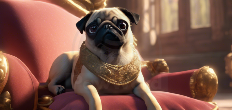 From Pug to Prince: The Royal Reign of Oreo in Spencerville: A Oreo PawWord Story