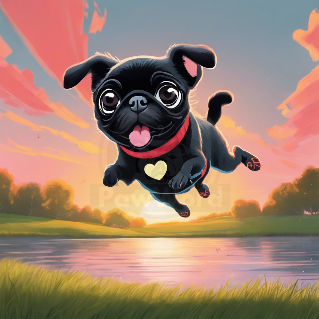 Frisbee Frenzy: A Pug’s Triumph in Spencerville: A Jasmine PawWord Story