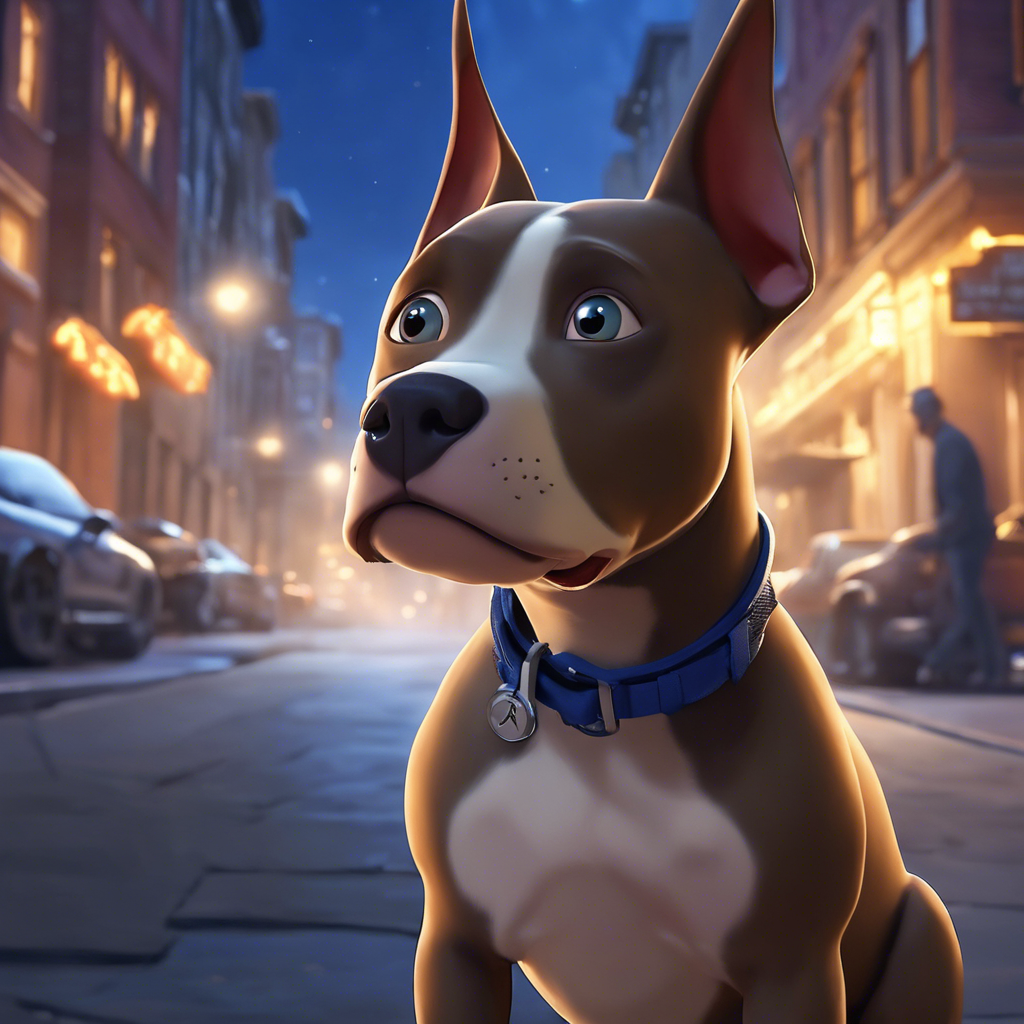 The Moonlight Gambit: A Pitbull’s Nocturnal Odyssey in Pawsburg – Junior PawWord Story