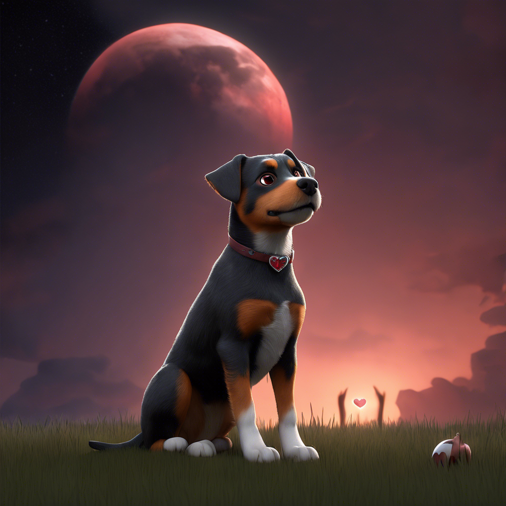 Moonlit Whispers: The Legend of Ruby Rottweiler Ridge – Stormy, Sassy, Touka PawWord Story