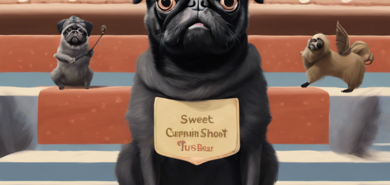 “Triumph of the Golden Muzzle: The Grand Fetch Tournament in Spencerville” – Sweet Pugnatious Puggie Pbear PawWord Story